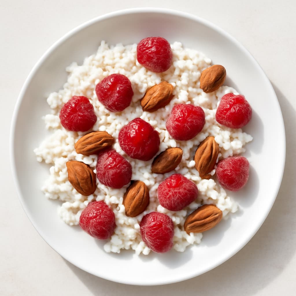 Cottage Cheese with Berries and Almonds
