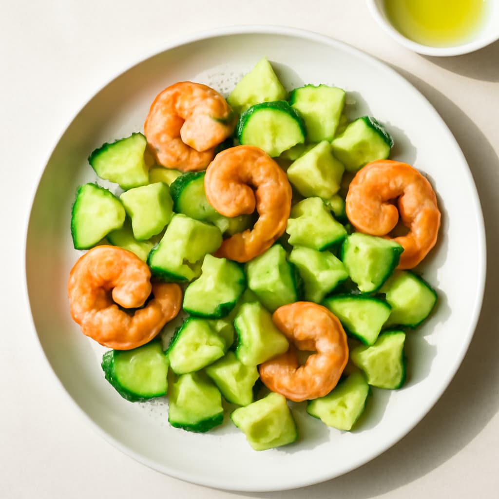 Shrimp with Cucumber and Avocado