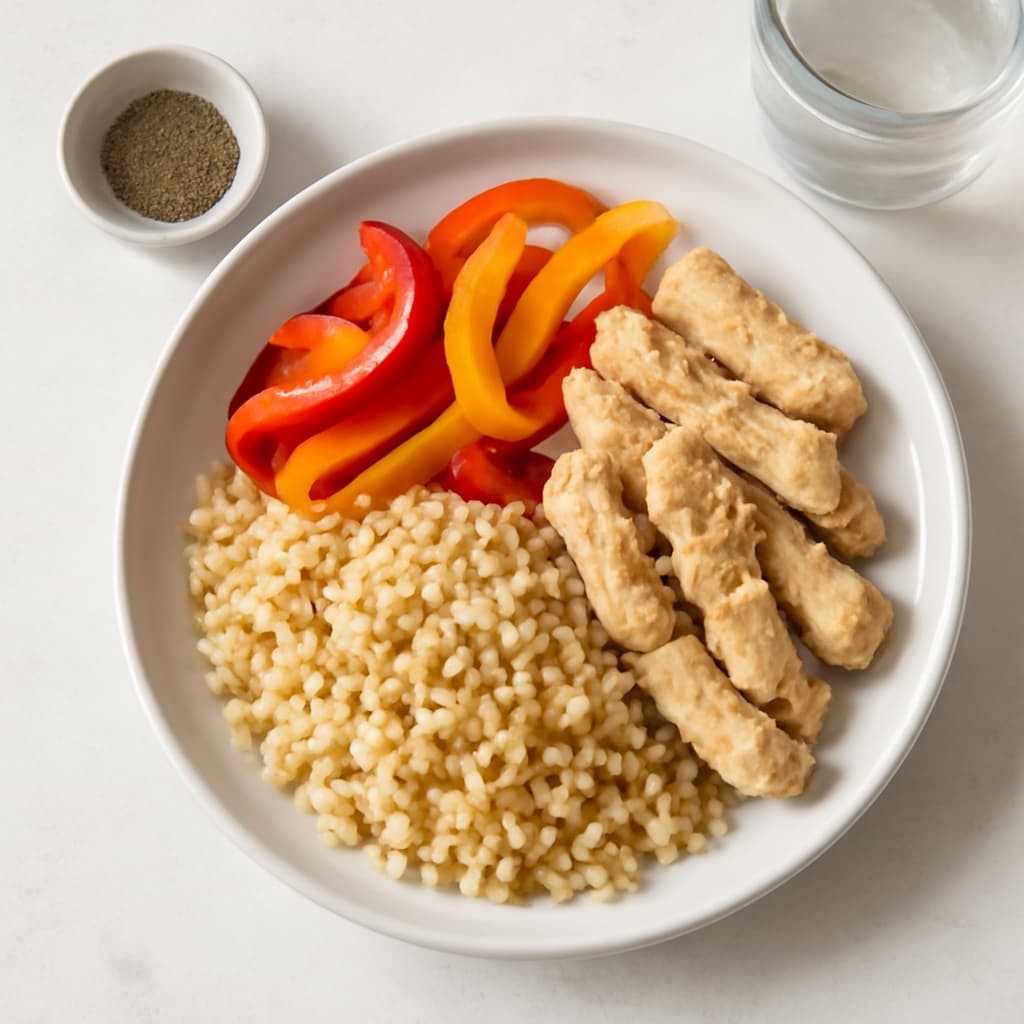 Turkey with Bulgur and Pepper