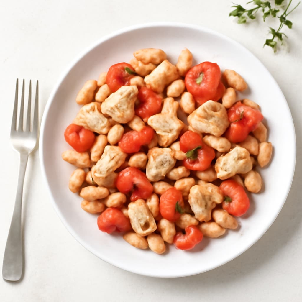 Beans with Chicken and Tomato