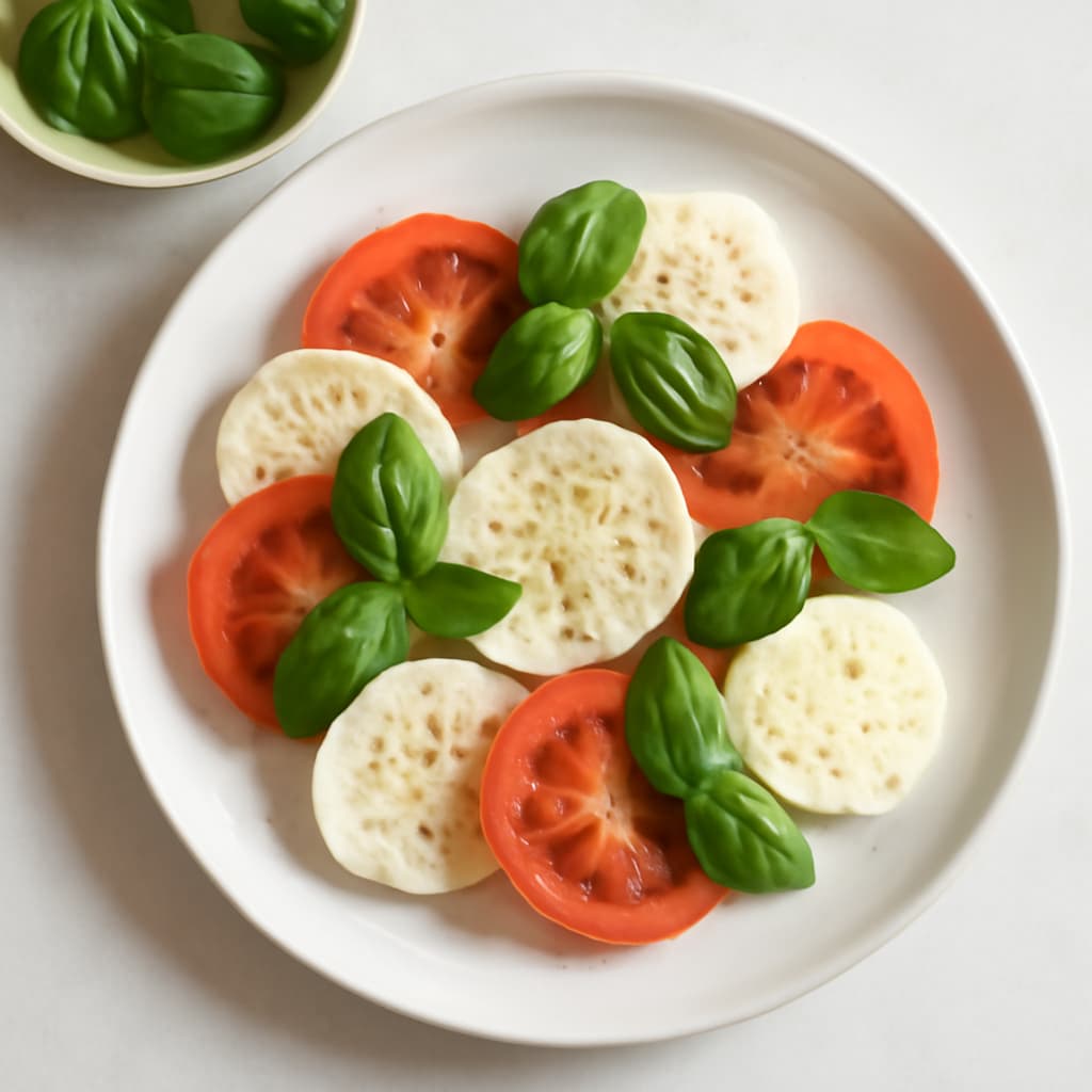 Mozzarella with Tomatoes and Basil