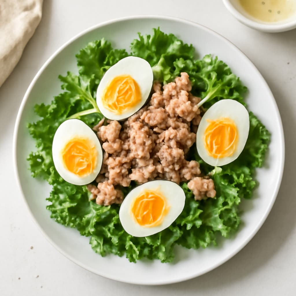 Evening Salad with Tuna and Egg