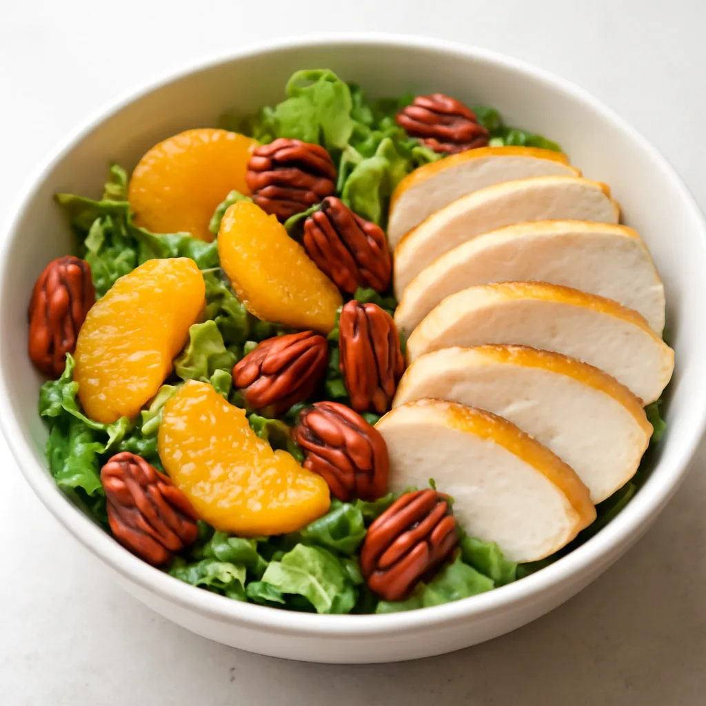 Protein Salad with Chicken, Orange, and Pecan