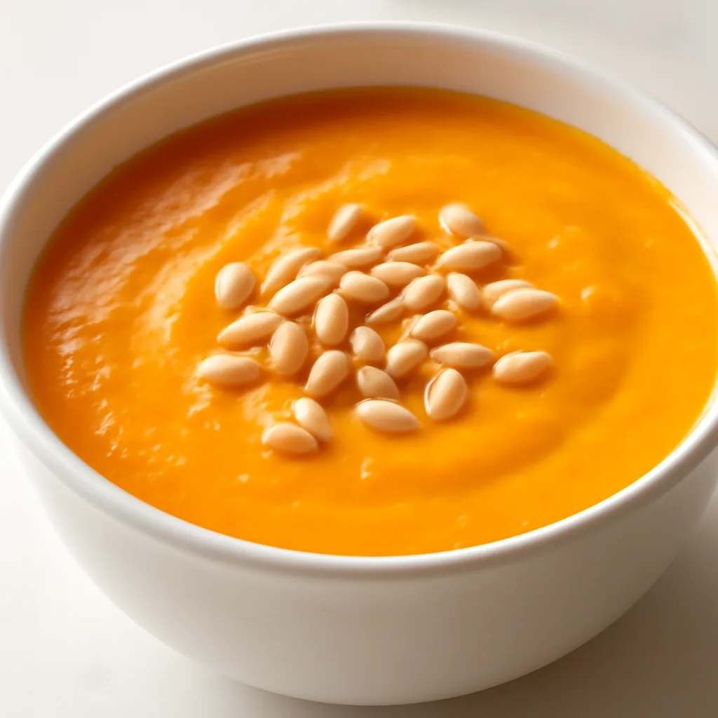 Pumpkin Milk Dessert with Pine Nuts