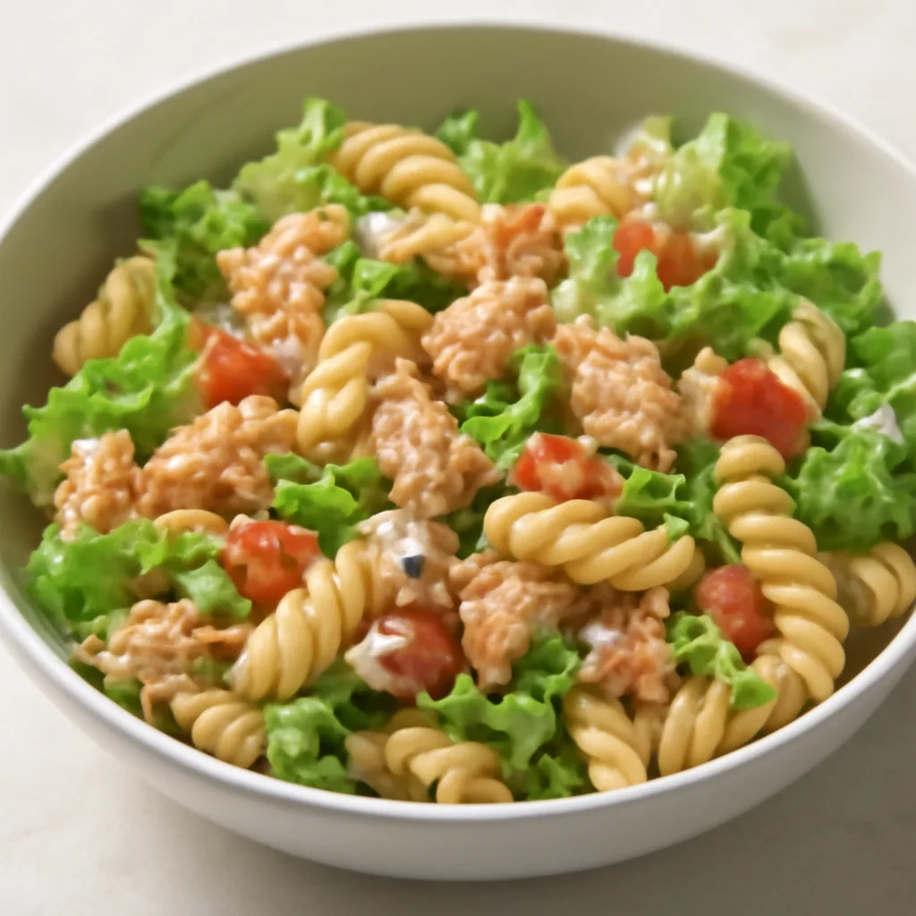 Pasta with Tuna and Crisp Lettuce