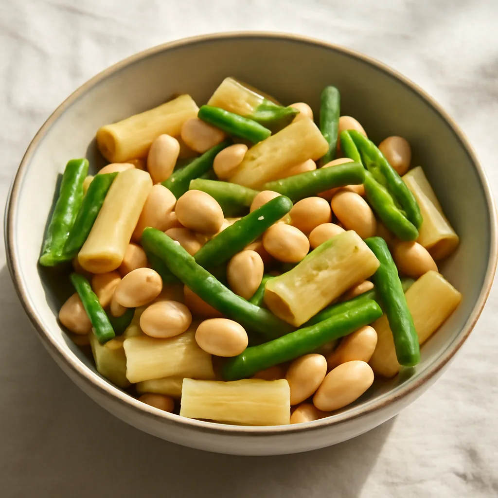 Pasta with Beans and Green Beans