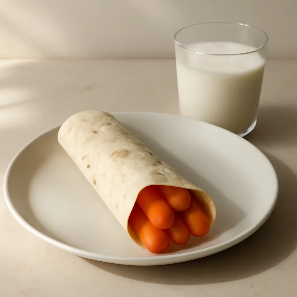Kefir Tortilla with Warm Carrot